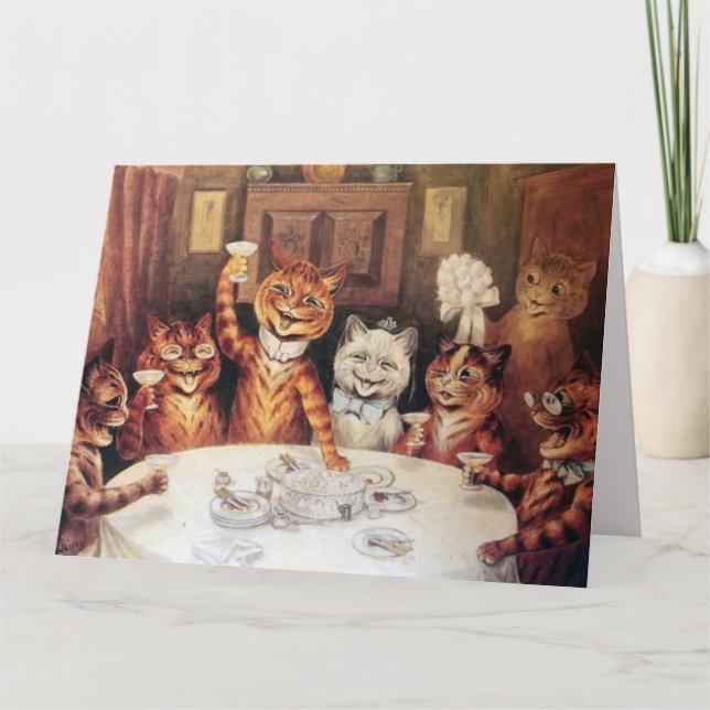 GEBURTSTAG LOUIS WAIN ÜBERSIERT COOLE KARTE (Vorderseite)