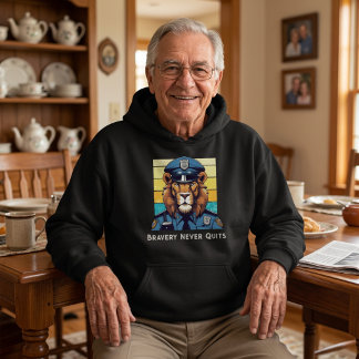 Geburtstag Löwengeschenk für Polizeibeamte Vater O Hoodie