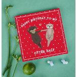 Geburtstag lustig, viel Glück zum Geburtstag für d Feiertagskarte<br><div class="desc">Du bist meine Hälfte! Funny Geburtstagskarte für Ihren bedeutenden Otter! Finden Sie Ihren Otter Hälfte und feiern Sie ihren Geburtstag mit dieser bezaubernden und unglaublich witzig Karte! Mit einem spielerischen Otter-Paar ist diese Karte perfekt für Ihre Freundin,  Freundin,  Ehefrau,  Ehemann oder Verlobte.</div>