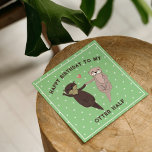 Geburtstag lustig, viel Glück zum Geburtstag für d Feiertagskarte<br><div class="desc">Du bist meine Hälfte! Funny Geburtstagskarte für Ihren bedeutenden Otter! Finden Sie Ihren Otter Hälfte und feiern Sie ihren Geburtstag mit dieser bezaubernden und unglaublich witzig Karte! Mit einem spielerischen Otter-Paar ist diese Karte perfekt für Ihre Freundin,  Freundin,  Ehefrau,  Ehemann oder Verlobte.</div>