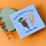 Geburtstag lustig, viel Glück zum Geburtstag für d Feiertagskarte<br><div class="desc">Du bist meine Hälfte! Funny Geburtstagskarte für Ihren bedeutenden Otter! Finden Sie Ihren Otter Hälfte und feiern Sie ihren Geburtstag mit dieser bezaubernden und unglaublich witzig Karte! Mit einem spielerischen Otter-Paar ist diese Karte perfekt für Ihre Freundin,  Freundin,  Ehefrau,  Ehemann oder Verlobte.</div>