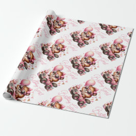 GEBURTSTAG MÄDCHEN BIER IN EINEM MONSTER LKW GESCHENKPAPIER