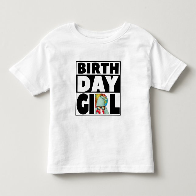 GEBURTSTAG MÄDCHEN PARTY FEIERN KUNSTBAR KLEINKIND T-SHIRT (Vorderseite)