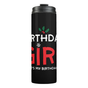 Geburtstag Mädchen Weihnachten Weihnachten Weihnac Thermosbecher