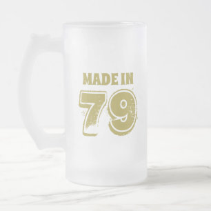Geburtstag Made in '79 Typografie Drinking Mattglas Bierglas