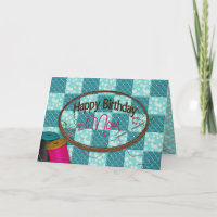 Geburtstag - Mama - Stickerei