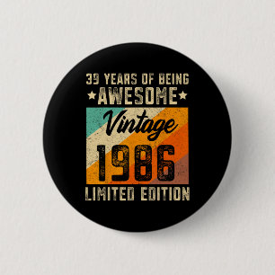 &#; Geburtstag Männer &#; Jahre alte Frauen 1986 L Button