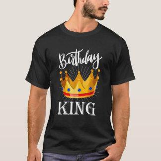 Geburtstag Männer Junge Birthday King Men s Black T-Shirt
