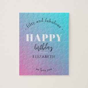 Geburtstag Minimalistisches Design in Pastellfarbe