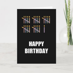 Geburtstag mit Kerzen Karte