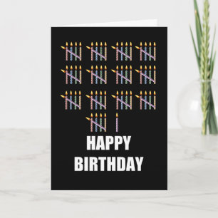 Geburtstag mit Kerzen Karte