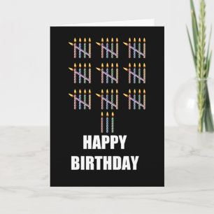 Geburtstag mit Kerzen Karte