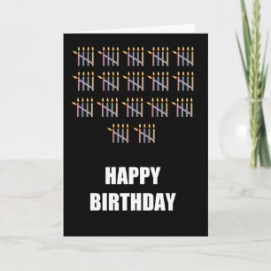 Geburtstag mit Kerzen Karte