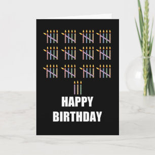 Geburtstag mit Kerzen Karte