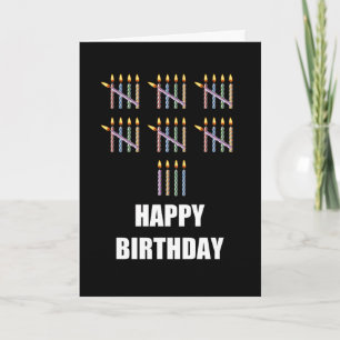Geburtstag mit Kerzen Karte