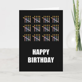 Geburtstag mit Kerzen Karte