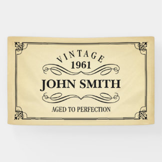 Geburtstag mit perfekt gealtertem Vintage-Charme Banner