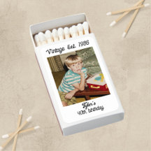 Geburtstag mit personalisiertem Vintage-Foto