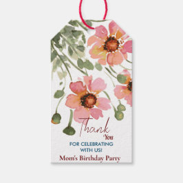 Geburtstag mit wilder Blume Geschenkanhänger