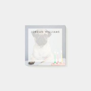 Geburtstag Mops Post-it Klebezettel