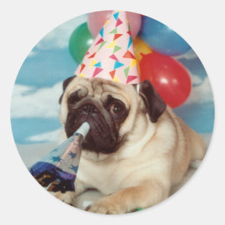 Geburtstag Mops Stickers