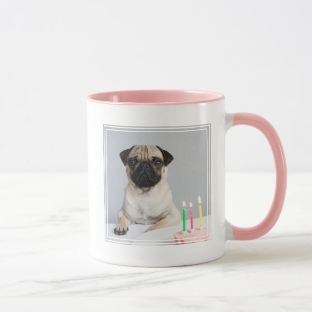 Geburtstag Mops Tasse (Rechts)