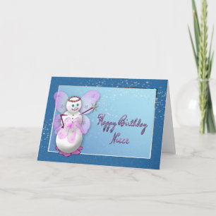 GEBURTSTAG - Nichte - SCHNEEFAIRE - MAGISCH Karte