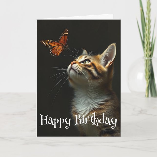 Geburtstag Niedlicher Schmetterling für alle Karte (Vorderseite)