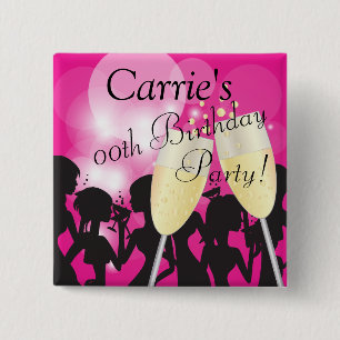 Geburtstag oder Bachelorette Diva-Mädchen-Nacht Button