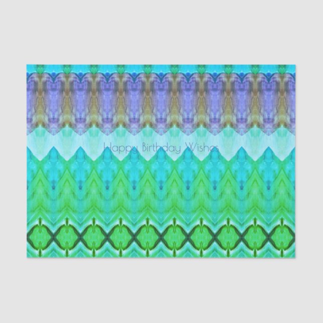 Geburtstag oder ein beliebiges Occasions-Gewebe in Seidenpapier (Vorderseite)