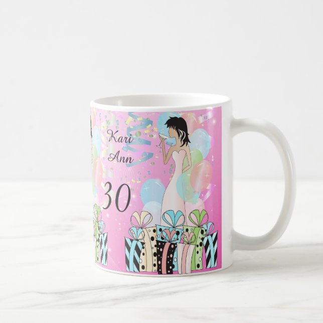 Geburtstag oder Junggeselinnen-Abschied Diva Girl  Kaffeetasse (Rechts)