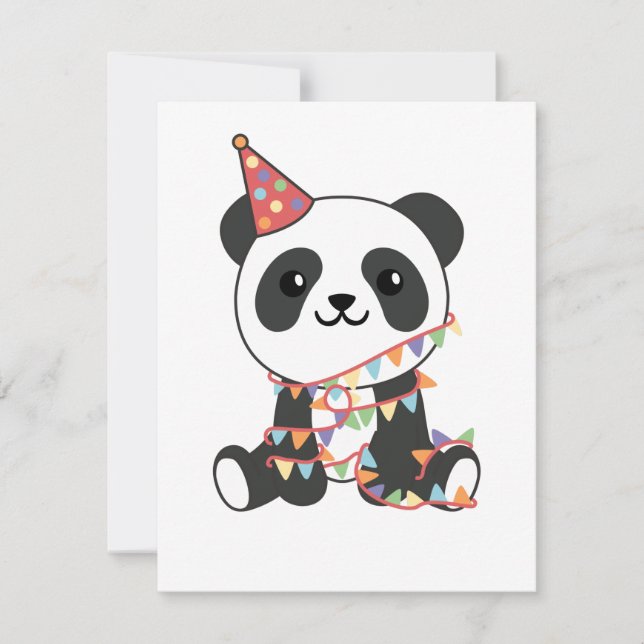 Geburtstag Panda für Kinder zum Geburtstag (Vorderseite)