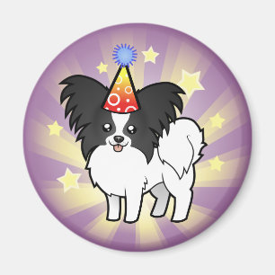 Geburtstag Papillon Magnet