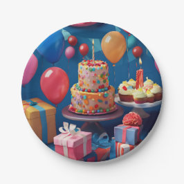 Geburtstag Pappteller