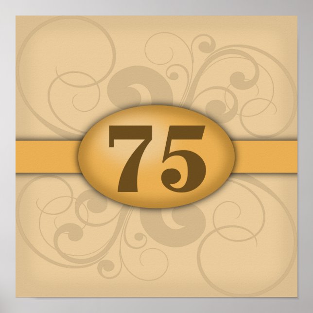 Geburtstag/Party zum 75. Poster (Vorne)