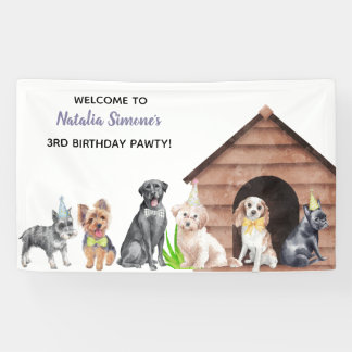 Geburtstag-Pawty-Banner Banner