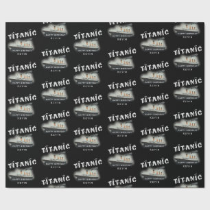 Geburtstag Personalisierter Name Titanic Geschenkpapier