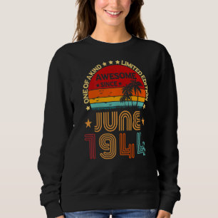 Geburtstag Phantastisch seit Juni 1944 Vintag Sweatshirt