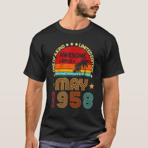 Geburtstag Phantastisch seit Mai 1958 Vintag T-Shirt