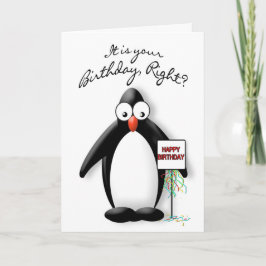 GEBURTSTAG - PINGUIN-SAMMLUNG KARTE