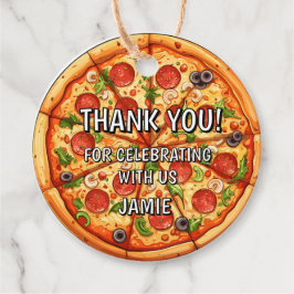 Geburtstag Pizza Geschenkanhänger