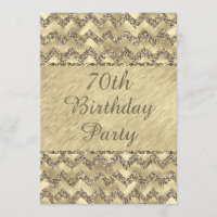 Geburtstag Platinum Glitzer Chevrons