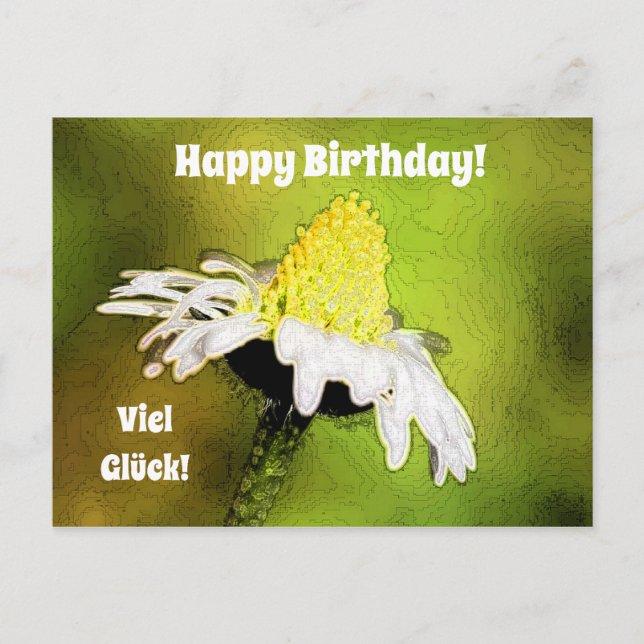 Geburtstag Postkarte (Vorderseite)