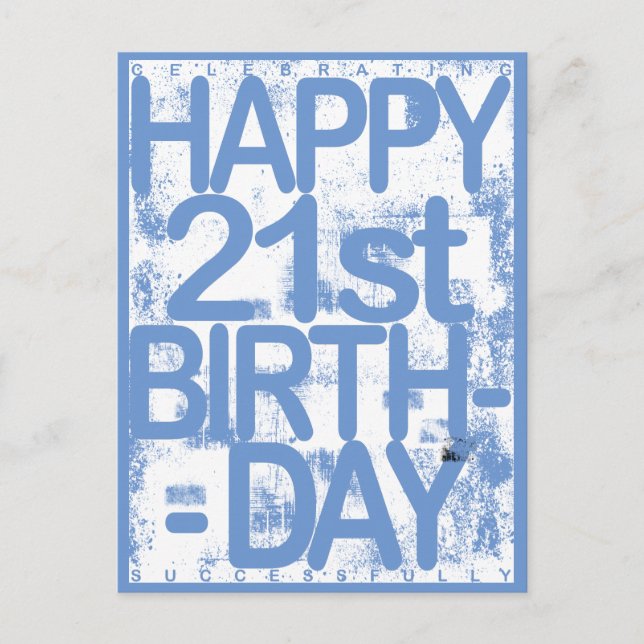 Geburtstag Postkarte (Vorderseite)