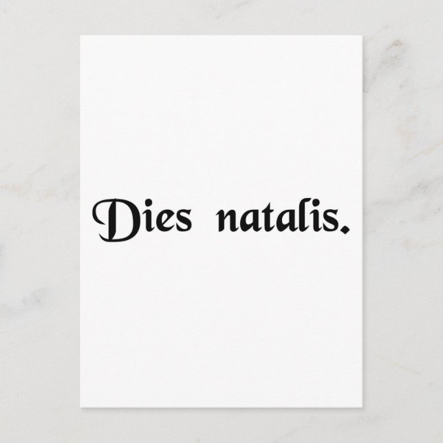 Geburtstag Postkarte (Vorderseite)