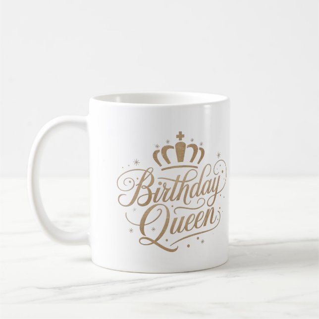 Geburtstag Queen Cool Trend Geschenke Tasse (Links)