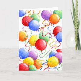 Geburtstag Religiöse farbige Ballons Segnungen Karte