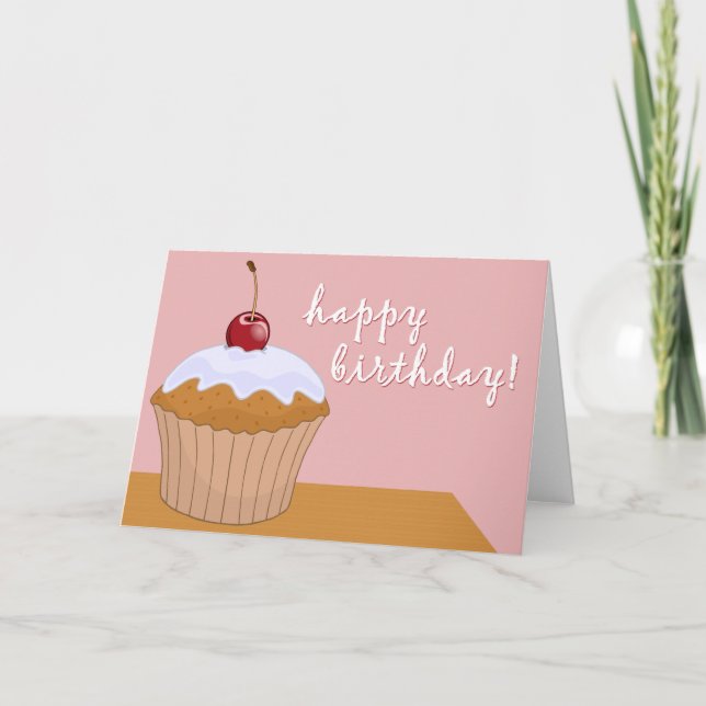 Geburtstag : riesiger Kuchen : Karte (Vorderseite)