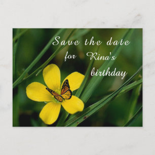 Geburtstag Save the Date Postkarte