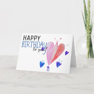 Geburtstag - Schmetterling - Leere - Matte Karte